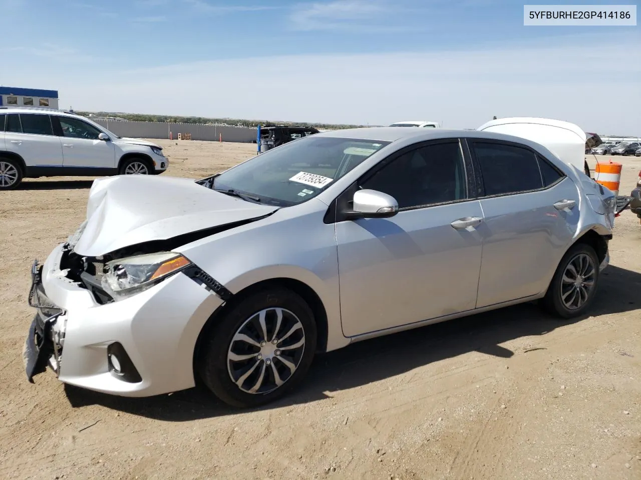 2016 Toyota Corolla L VIN: 5YFBURHE2GP414186 Lot: 73739354