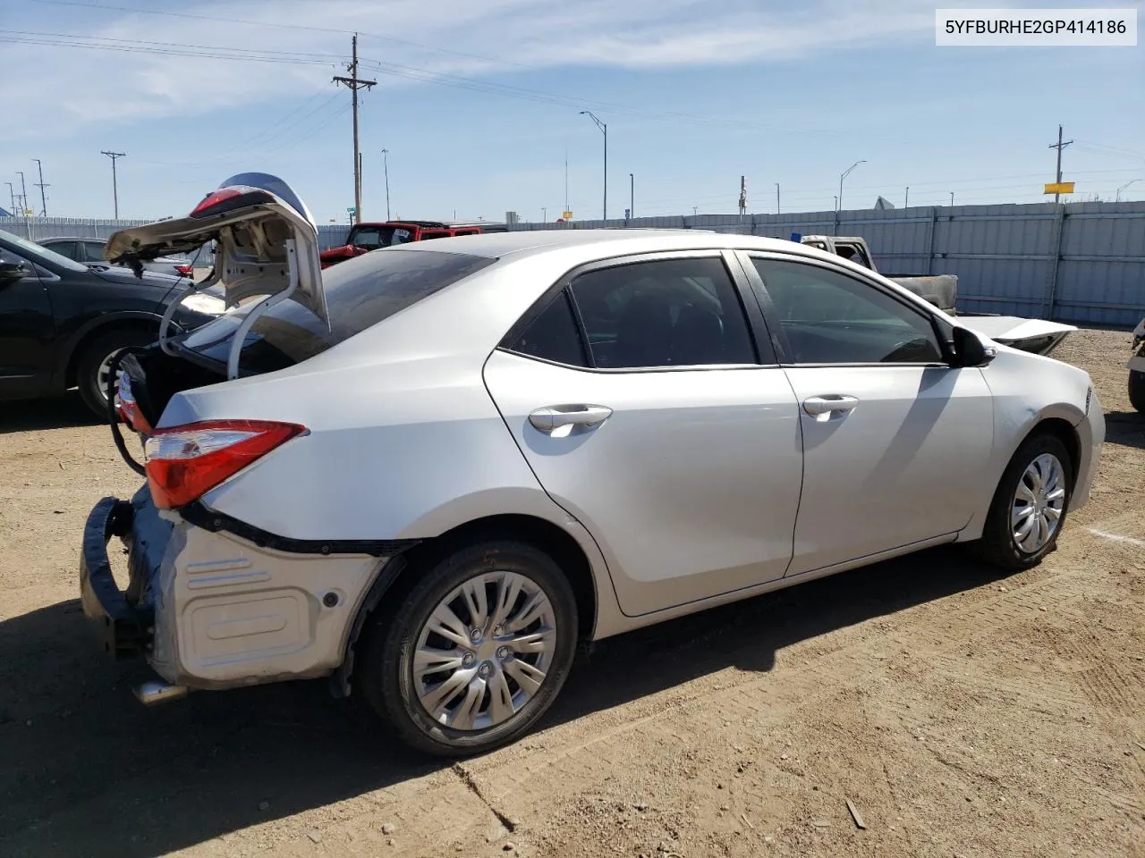 5YFBURHE2GP414186 2016 Toyota Corolla L