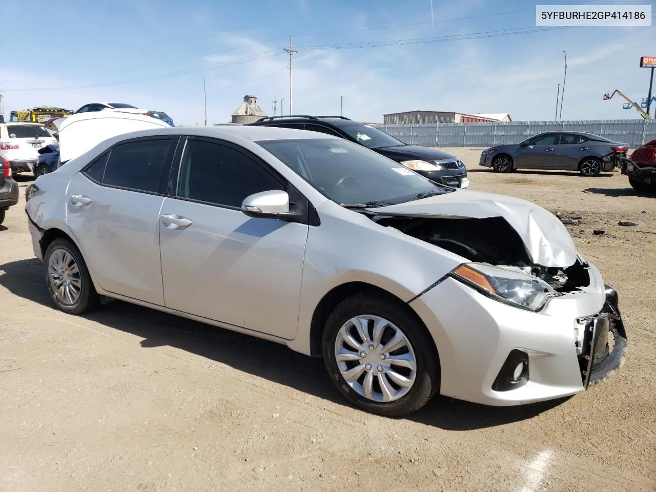 2016 Toyota Corolla L VIN: 5YFBURHE2GP414186 Lot: 73739354