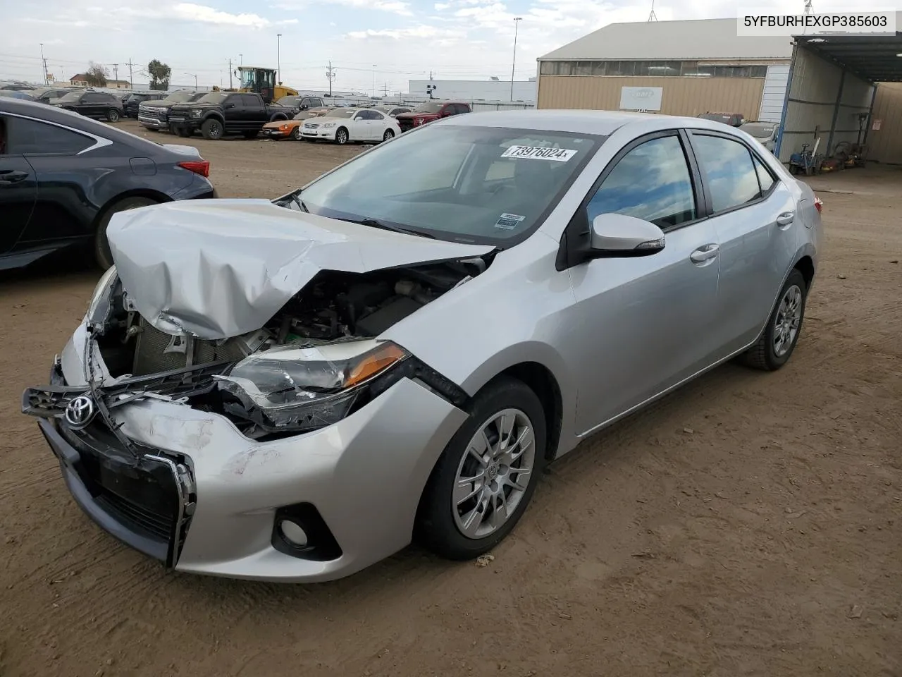 2016 Toyota Corolla L VIN: 5YFBURHEXGP385603 Lot: 73976024