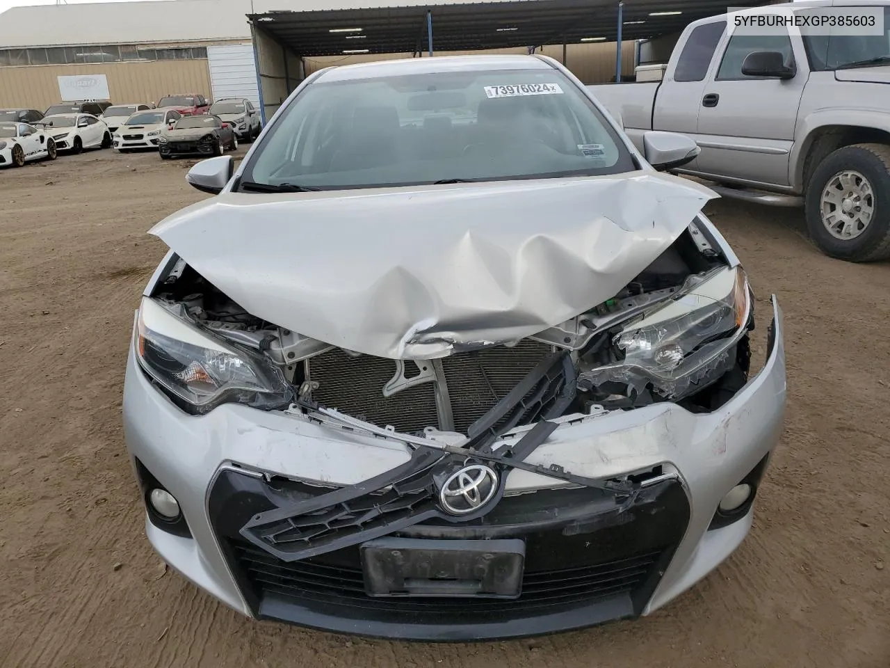 2016 Toyota Corolla L VIN: 5YFBURHEXGP385603 Lot: 73976024