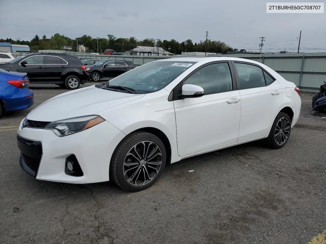 2016 Toyota Corolla L VIN: 2T1BURHE6GC708707 Lot: 73990194