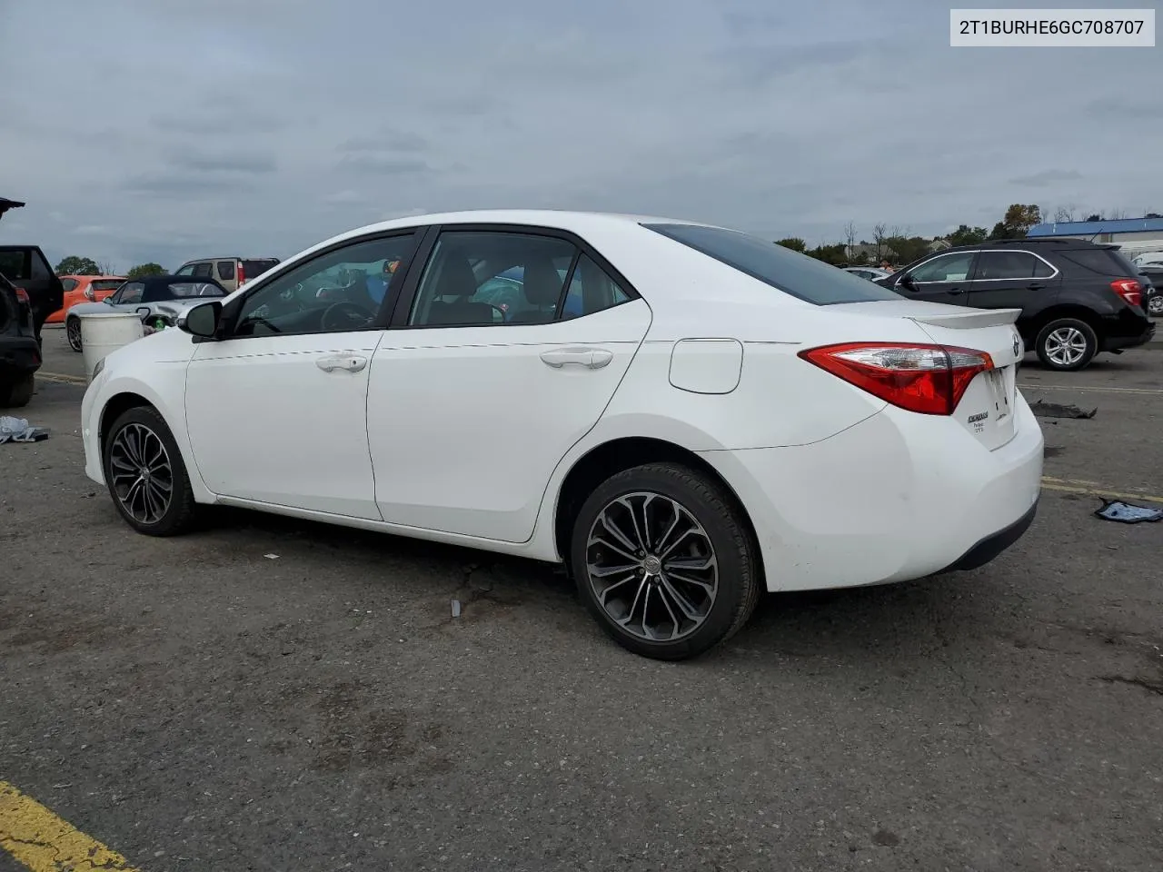 2016 Toyota Corolla L VIN: 2T1BURHE6GC708707 Lot: 73990194