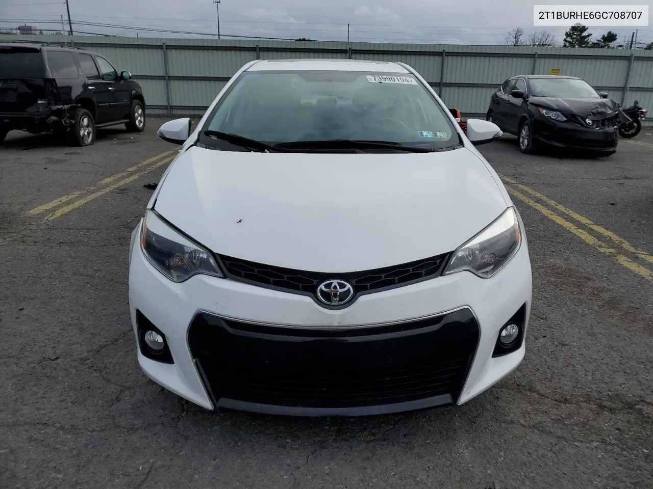 2016 Toyota Corolla L VIN: 2T1BURHE6GC708707 Lot: 73990194