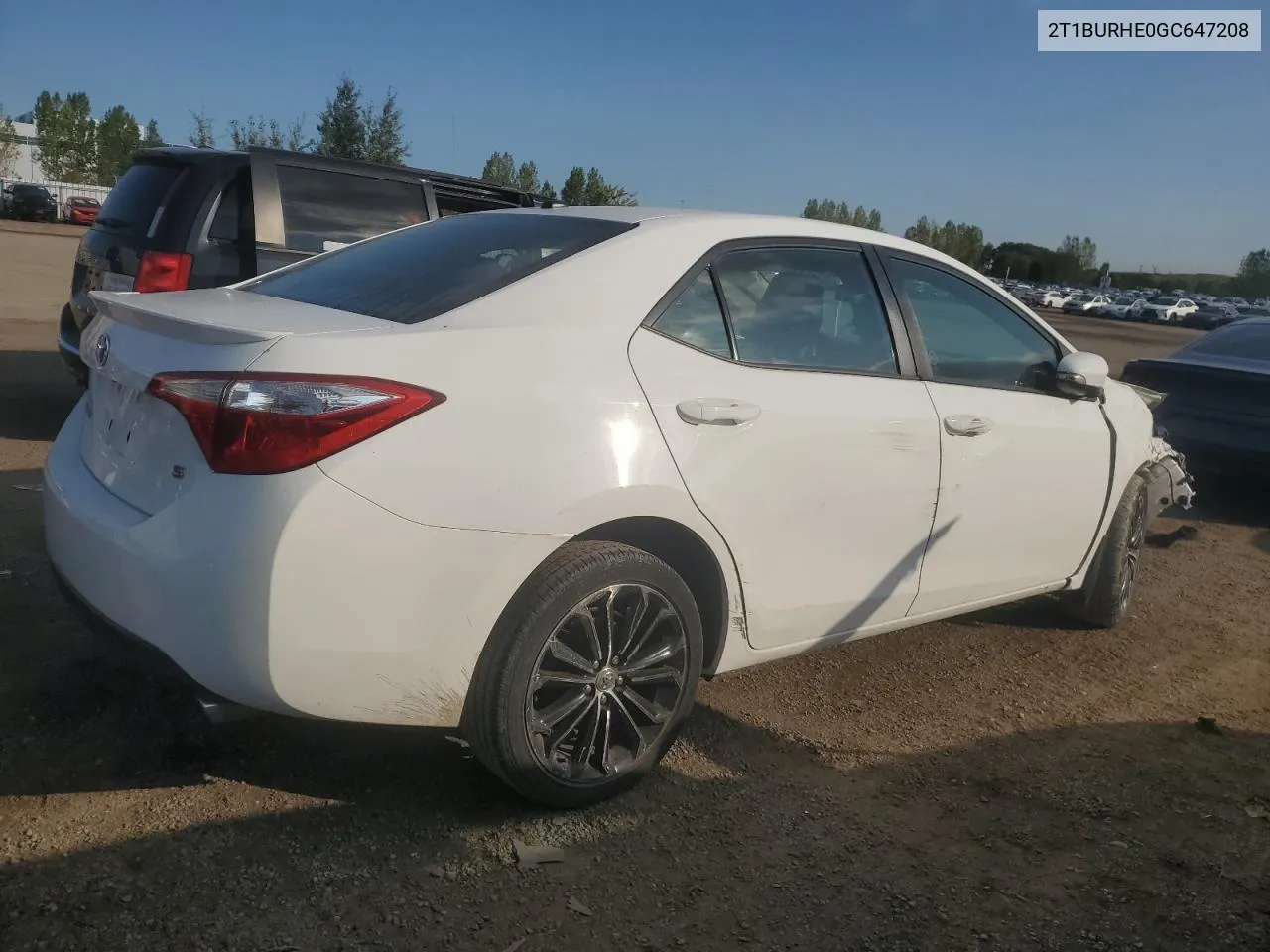 2016 Toyota Corolla L VIN: 2T1BURHE0GC647208 Lot: 74017204