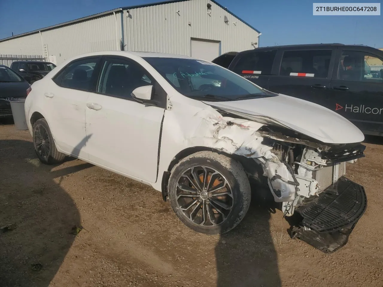 2016 Toyota Corolla L VIN: 2T1BURHE0GC647208 Lot: 74017204