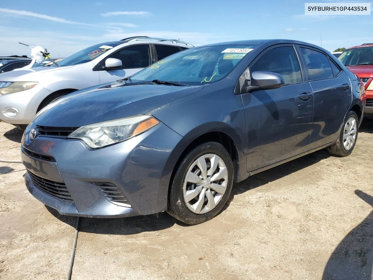 5YFBURHE1GP443534 2016 Toyota Corolla L