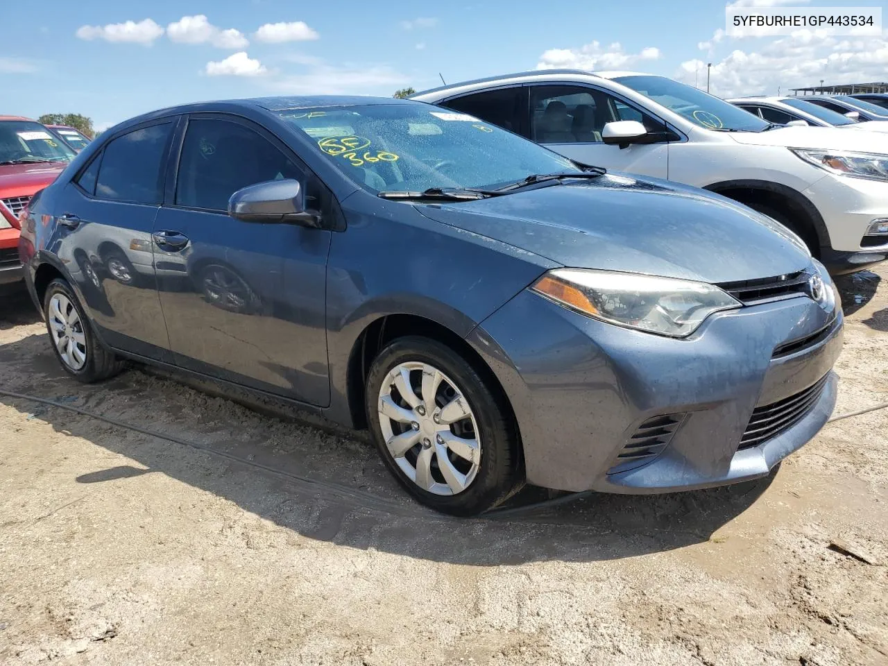 2016 Toyota Corolla L VIN: 5YFBURHE1GP443534 Lot: 74027904