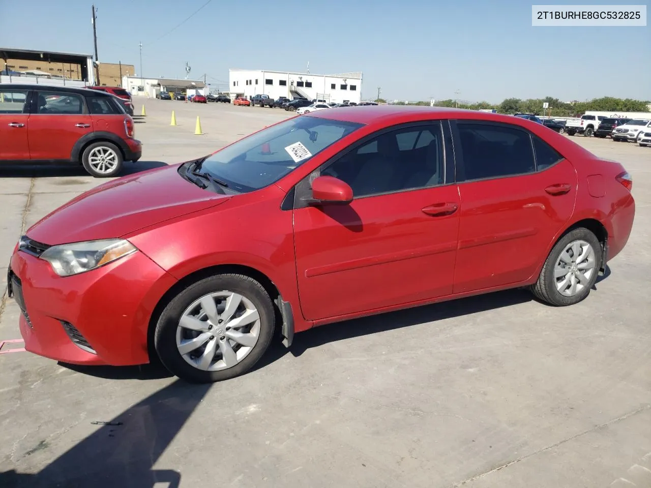 2016 Toyota Corolla L VIN: 2T1BURHE8GC532825 Lot: 74343234