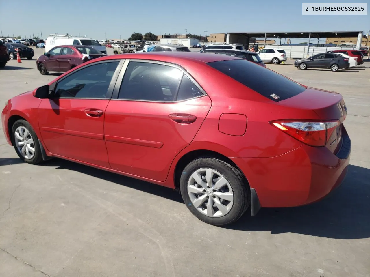 2016 Toyota Corolla L VIN: 2T1BURHE8GC532825 Lot: 74343234