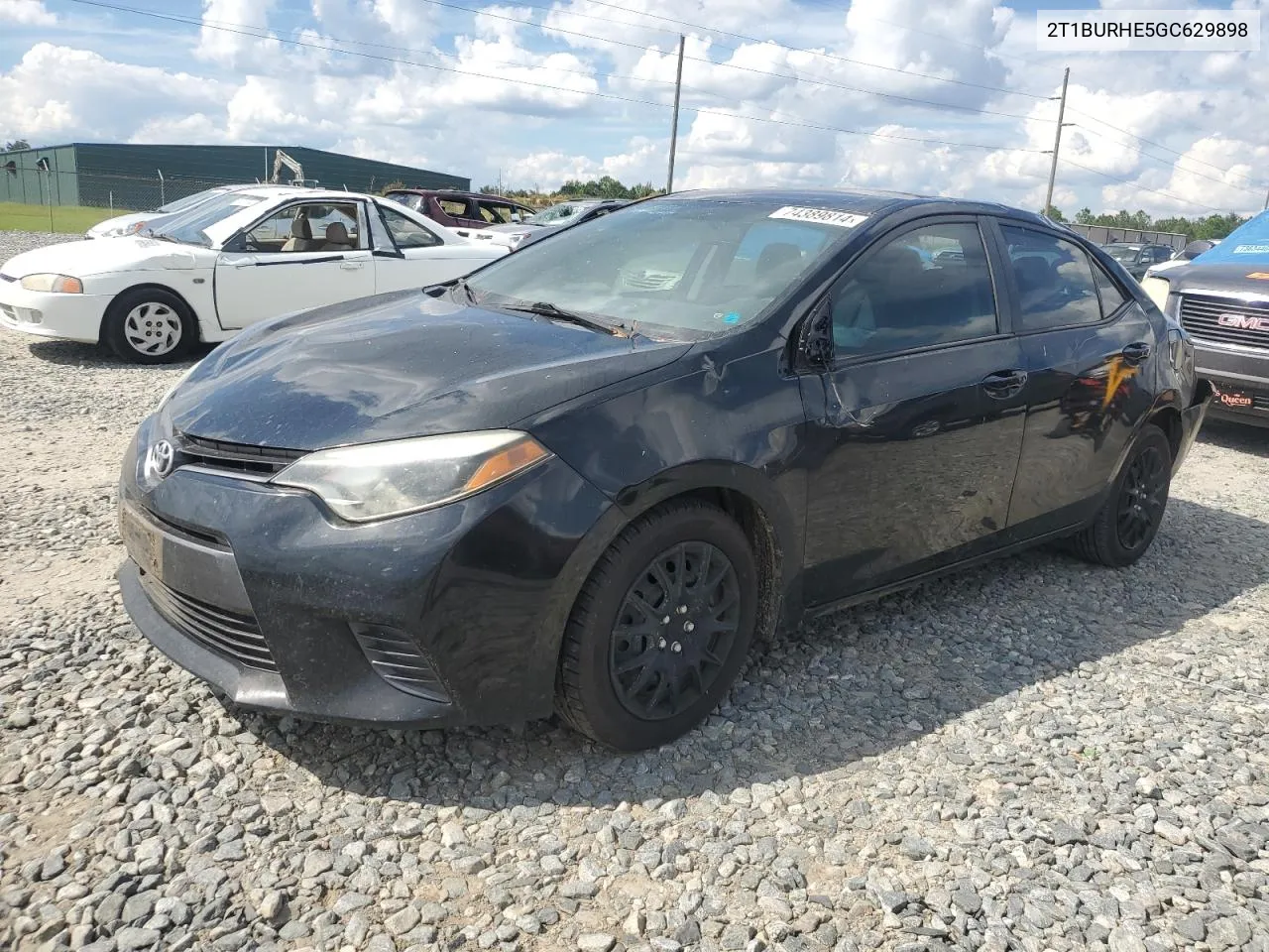 2016 Toyota Corolla L VIN: 2T1BURHE5GC629898 Lot: 74389814