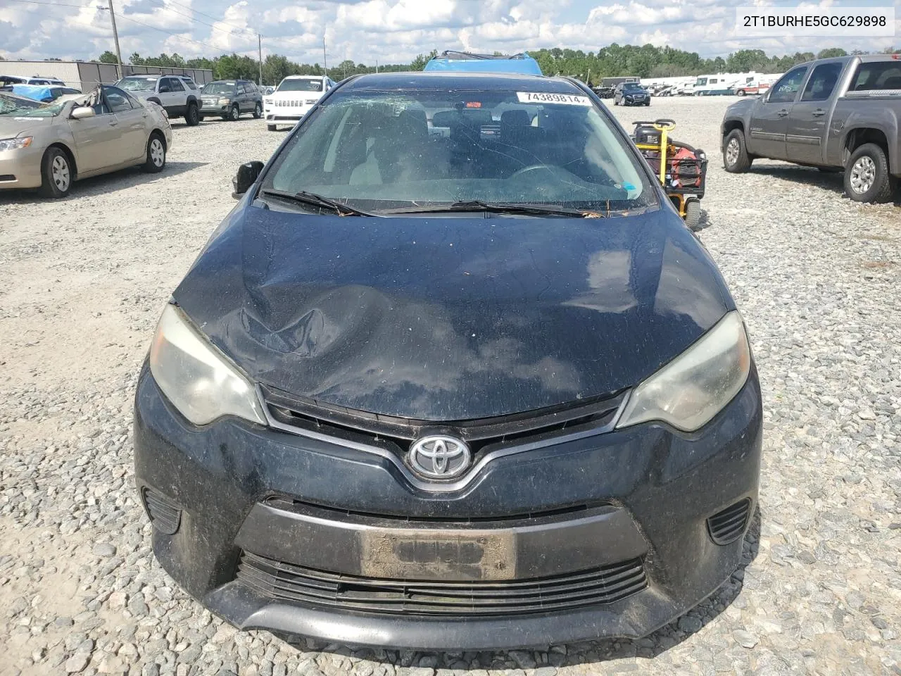 2016 Toyota Corolla L VIN: 2T1BURHE5GC629898 Lot: 74389814