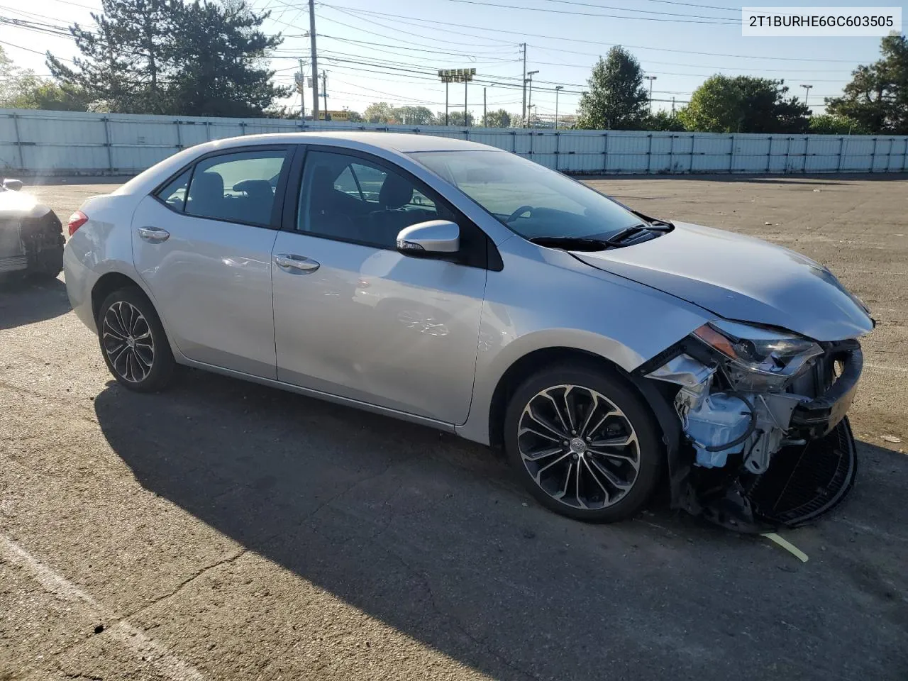 2016 Toyota Corolla L VIN: 2T1BURHE6GC603505 Lot: 74538704