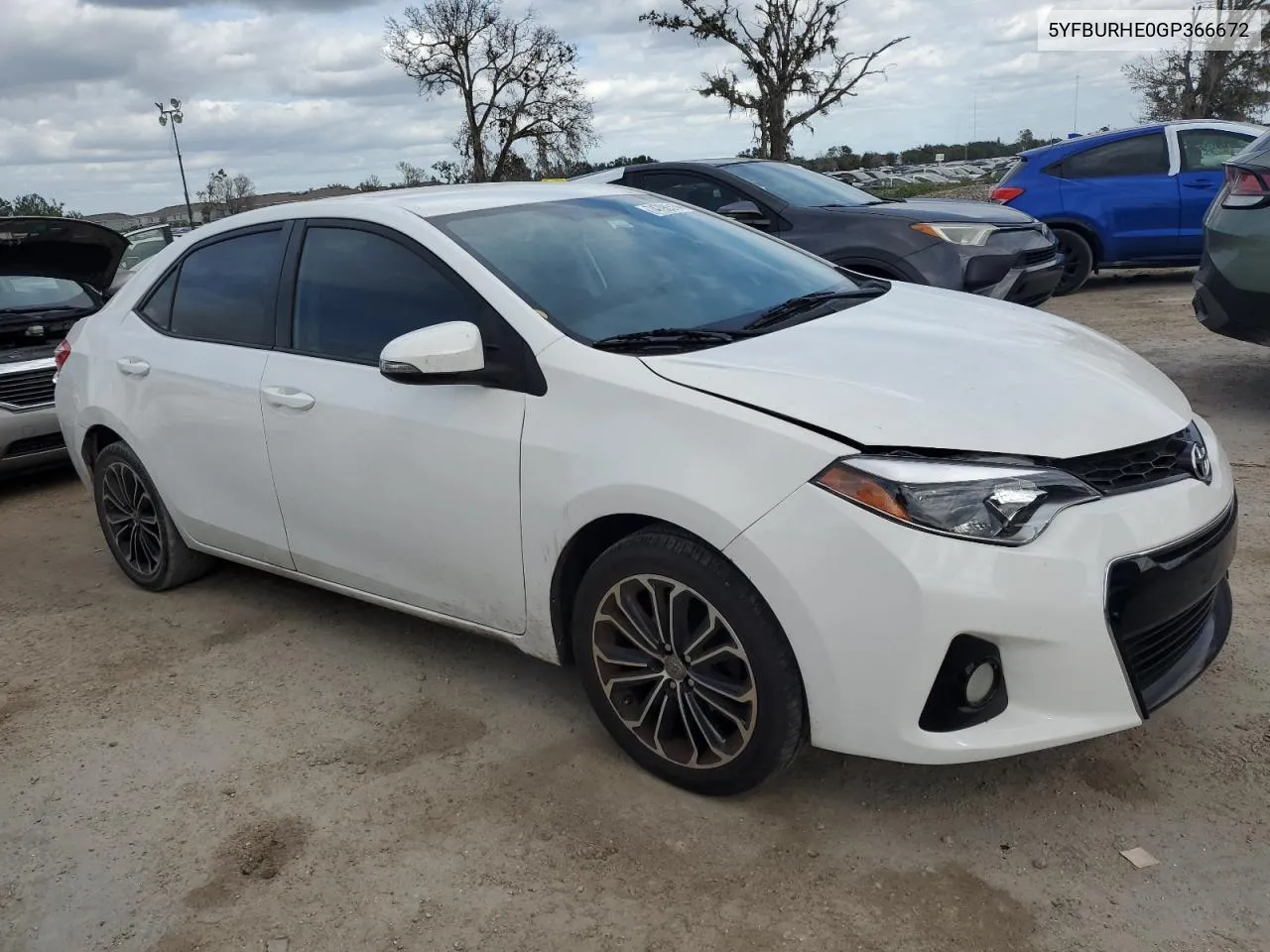 2016 Toyota Corolla L VIN: 5YFBURHE0GP366672 Lot: 74798514