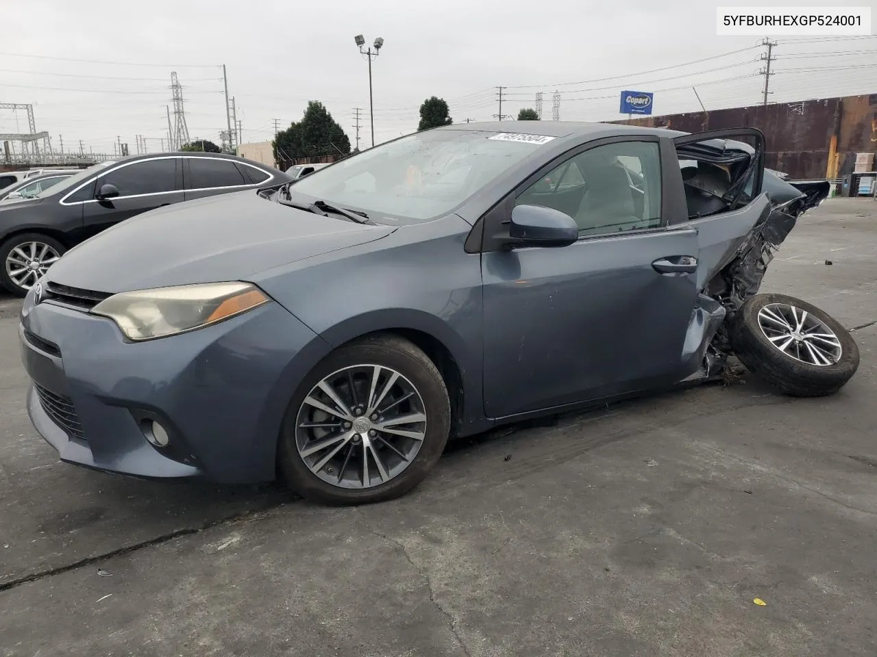 2016 Toyota Corolla L VIN: 5YFBURHEXGP524001 Lot: 74975504