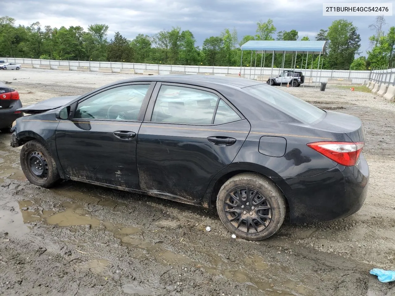 2016 Toyota Corolla L VIN: 2T1BURHE4GC542476 Lot: 75020424