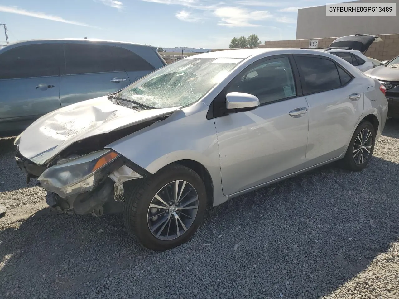 2016 Toyota Corolla L VIN: 5YFBURHE0GP513489 Lot: 75060784