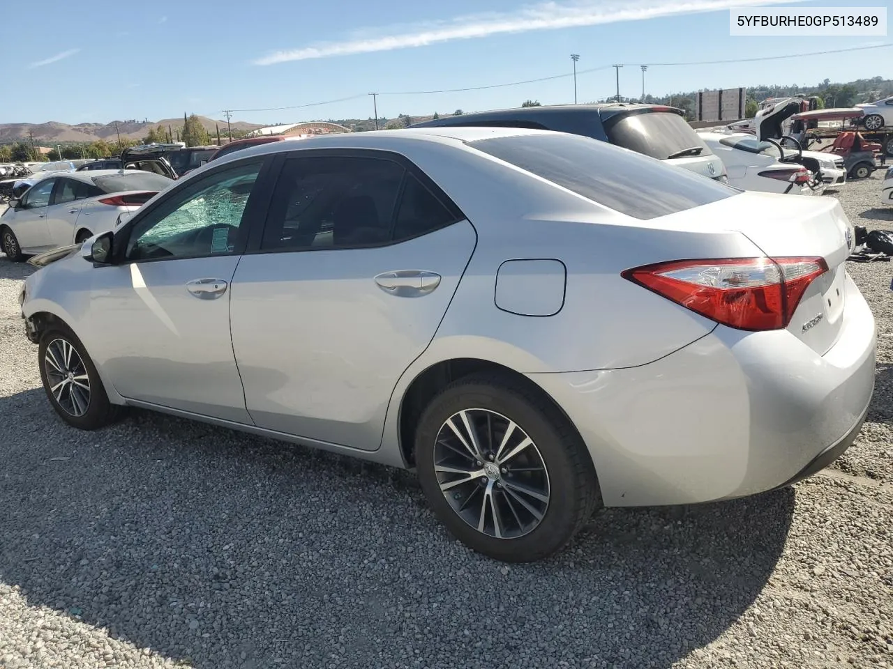 2016 Toyota Corolla L VIN: 5YFBURHE0GP513489 Lot: 75060784