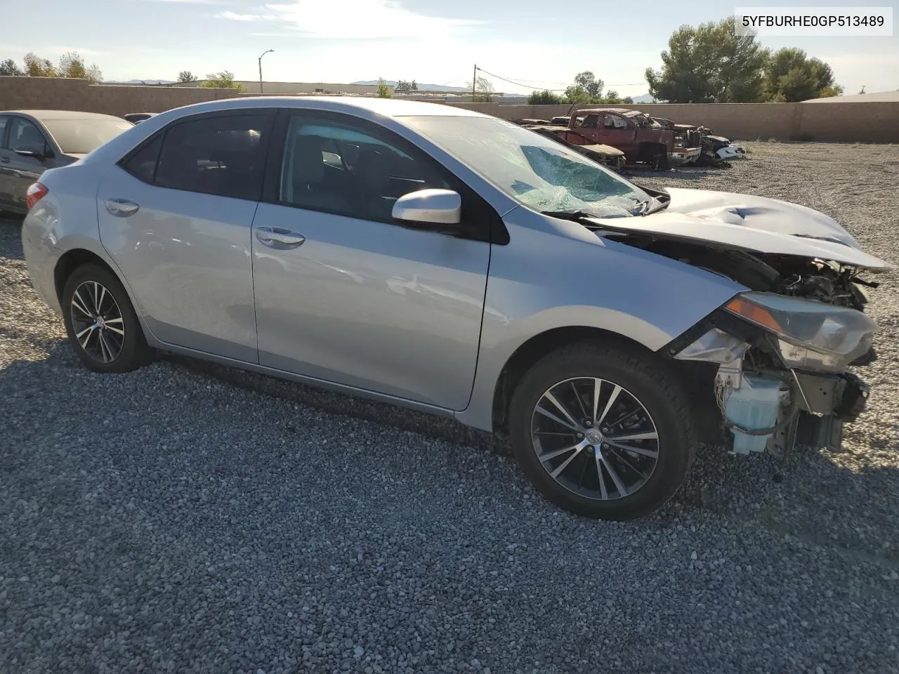 2016 Toyota Corolla L VIN: 5YFBURHE0GP513489 Lot: 75060784