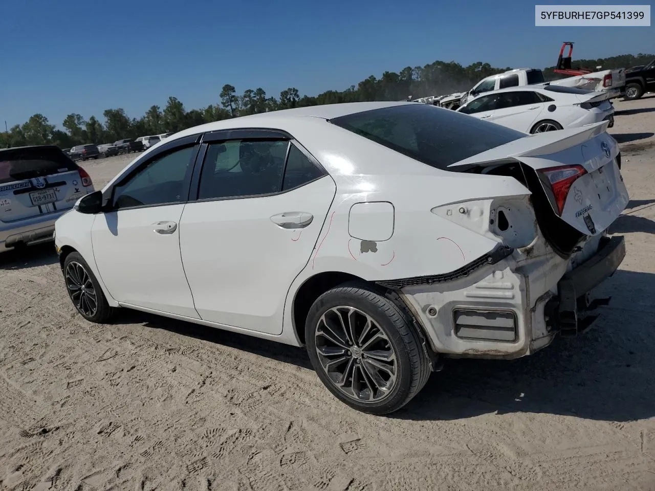 2016 Toyota Corolla L VIN: 5YFBURHE7GP541399 Lot: 75293234