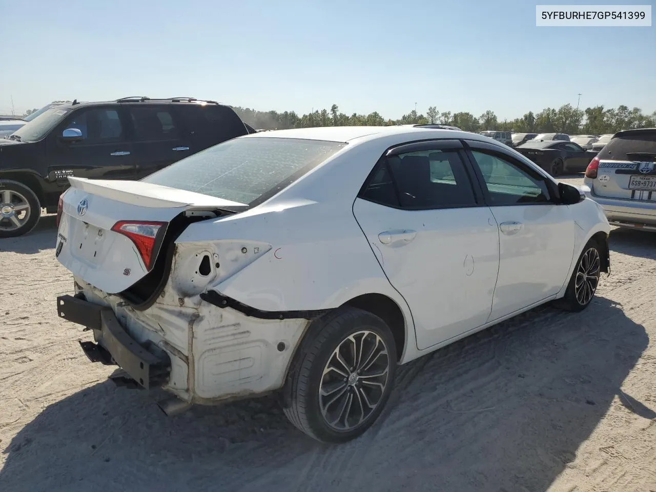 2016 Toyota Corolla L VIN: 5YFBURHE7GP541399 Lot: 75293234