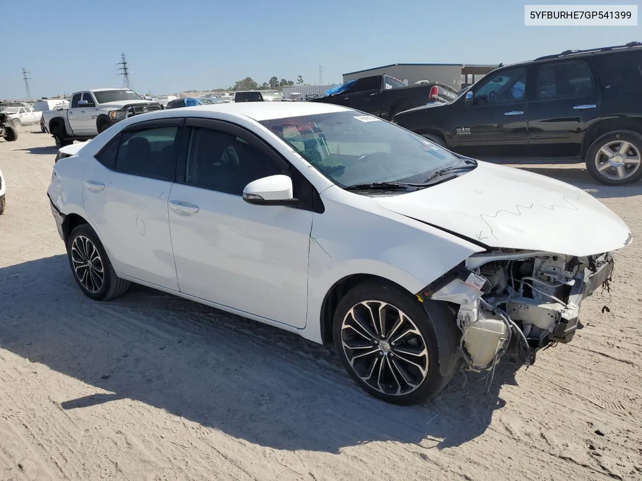 2016 Toyota Corolla L VIN: 5YFBURHE7GP541399 Lot: 75293234