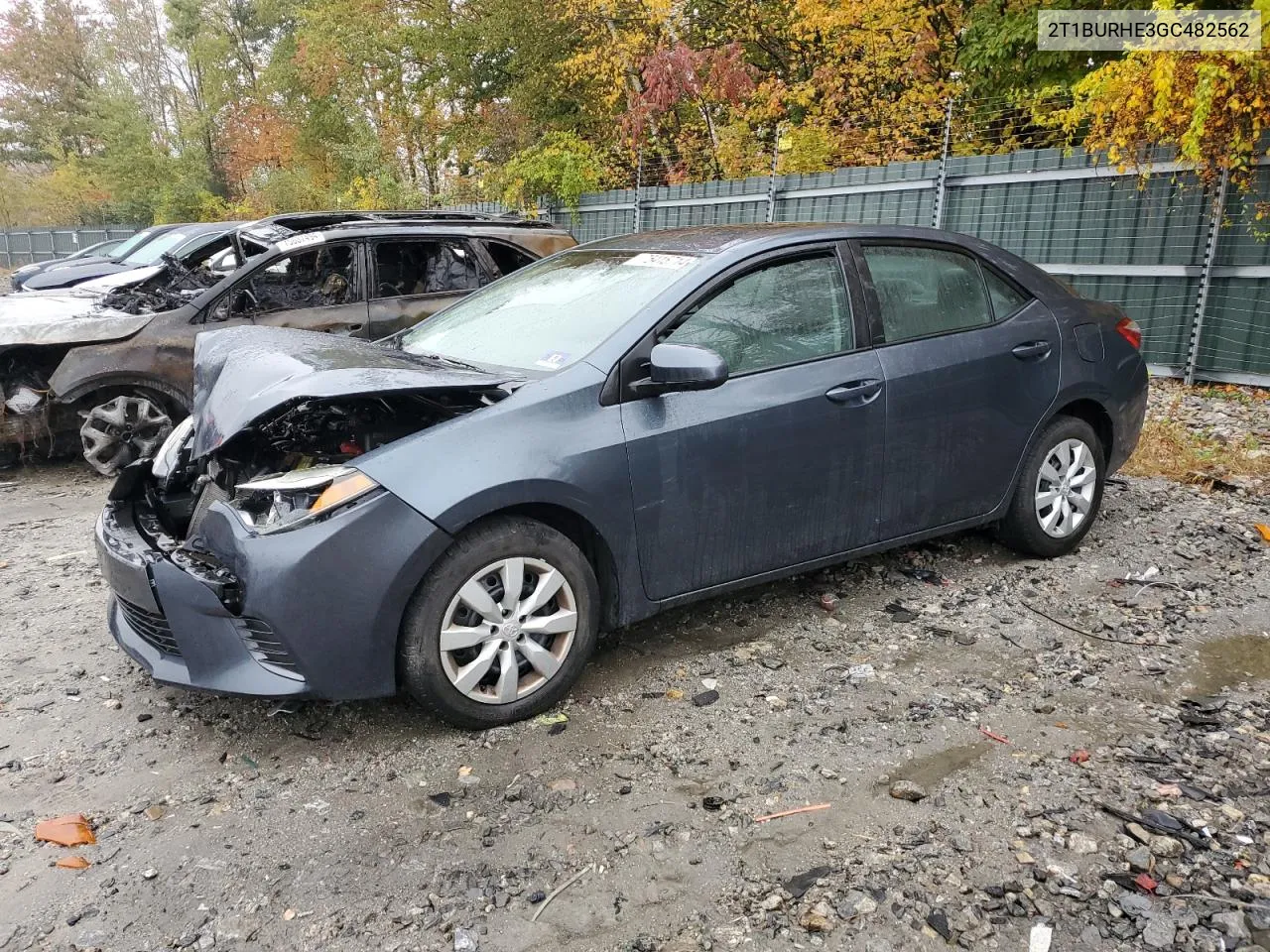 2016 Toyota Corolla L VIN: 2T1BURHE3GC482562 Lot: 75415714