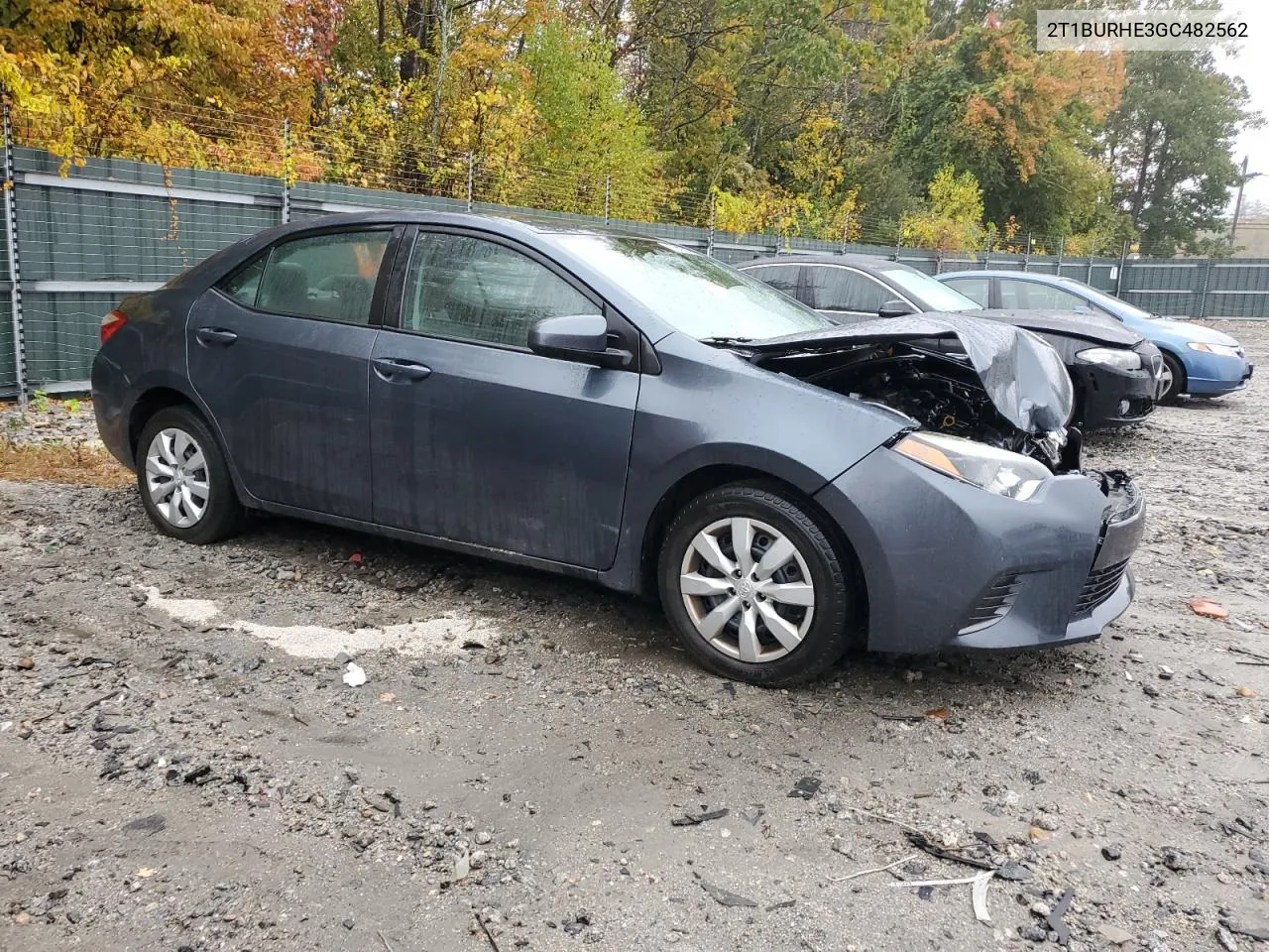 2016 Toyota Corolla L VIN: 2T1BURHE3GC482562 Lot: 75415714