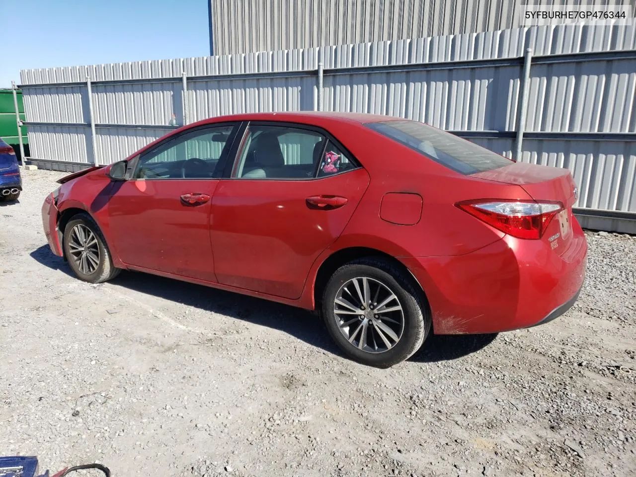 2016 Toyota Corolla L VIN: 5YFBURHE7GP476344 Lot: 75709924