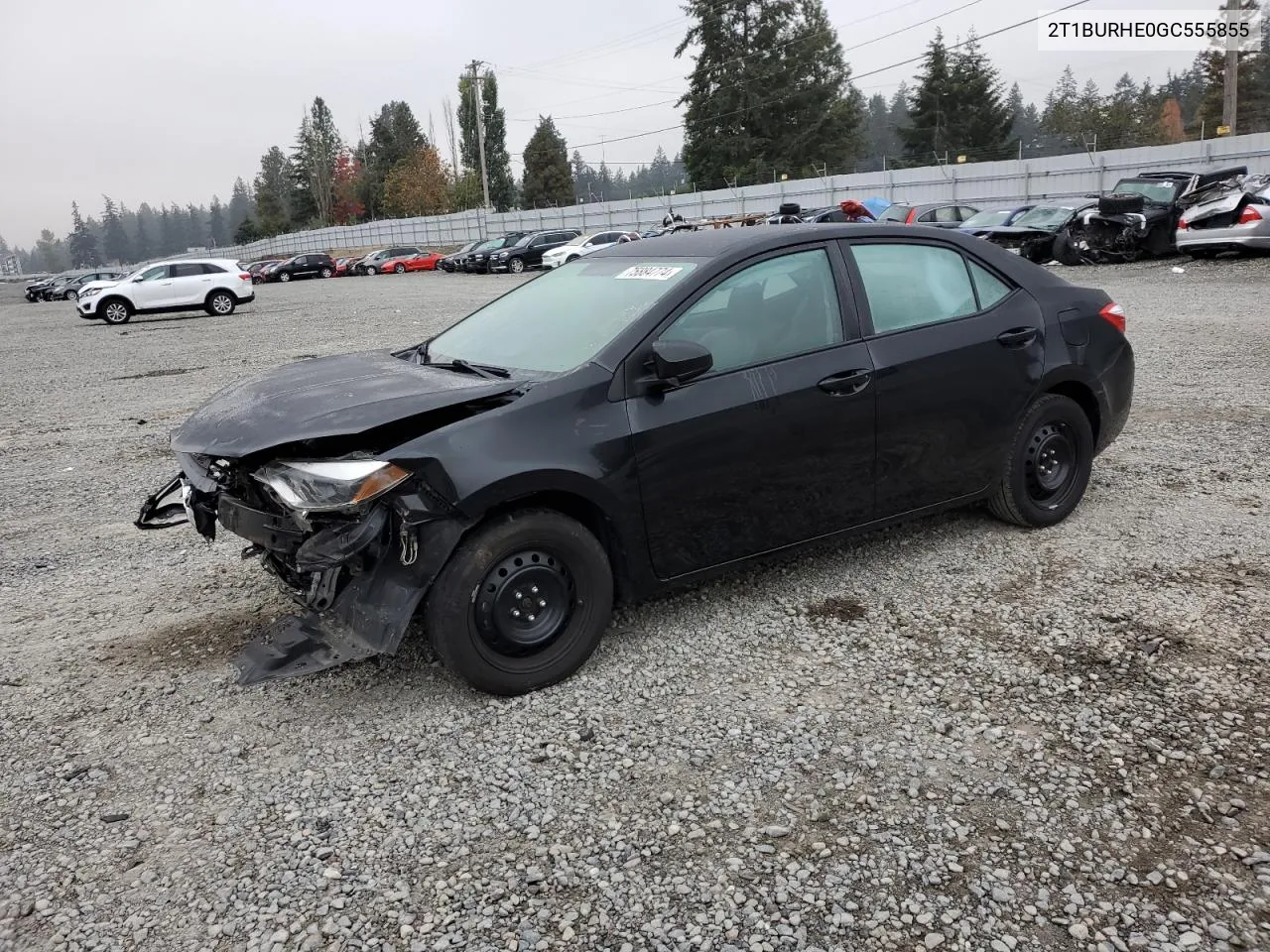 2016 Toyota Corolla L VIN: 2T1BURHE0GC555855 Lot: 75884774