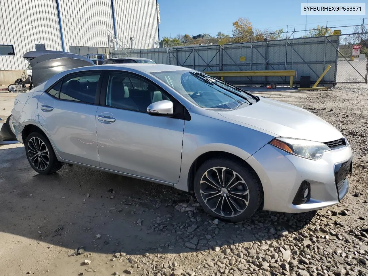 2016 Toyota Corolla L VIN: 5YFBURHEXGP553871 Lot: 75886734