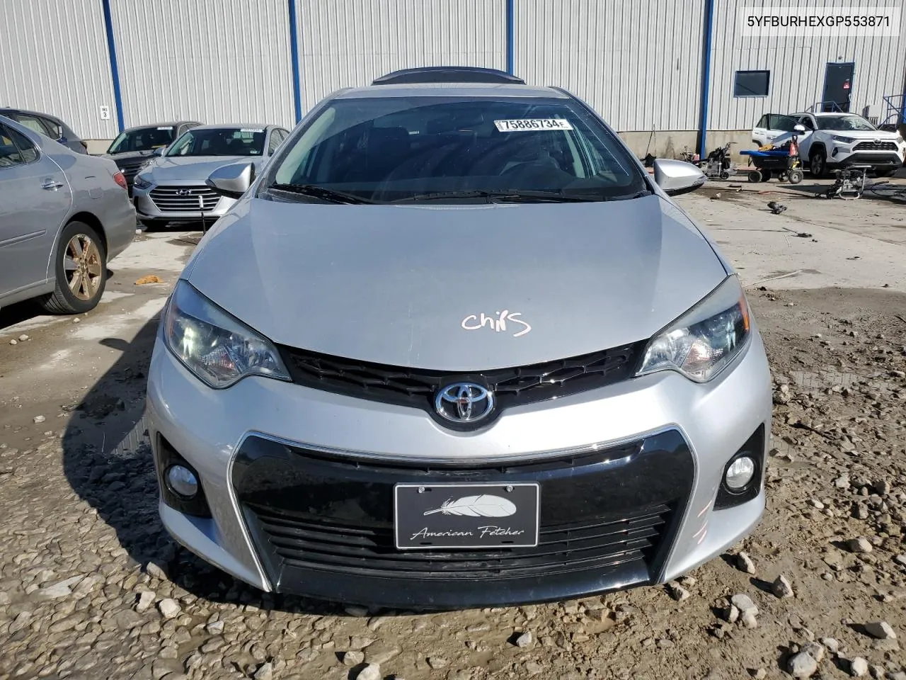 2016 Toyota Corolla L VIN: 5YFBURHEXGP553871 Lot: 75886734