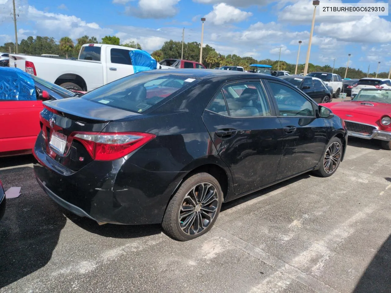 2016 Toyota Corolla L VIN: 2T1BURHE0GC629310 Lot: 76015424