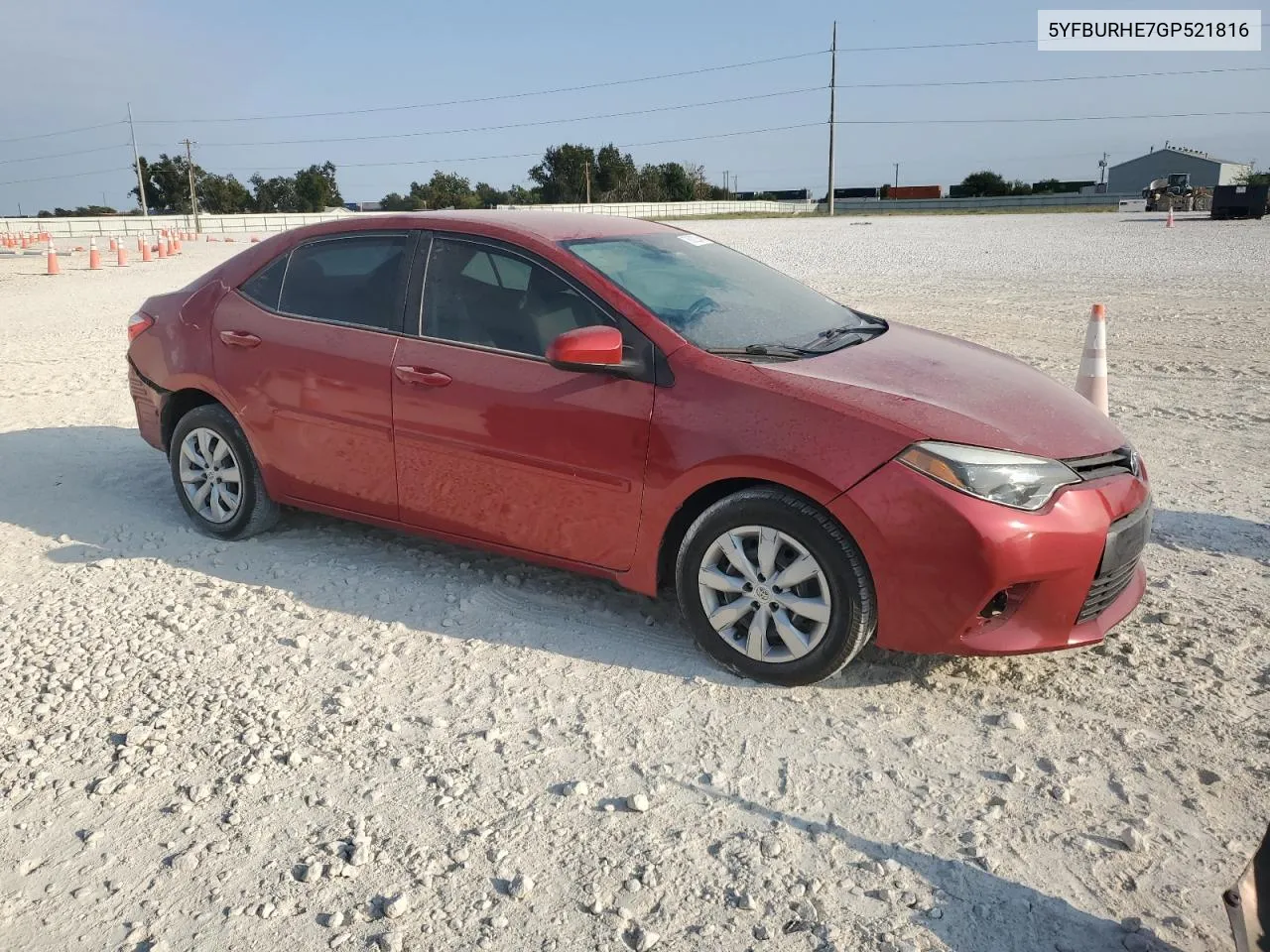 2016 Toyota Corolla L VIN: 5YFBURHE7GP521816 Lot: 76022244