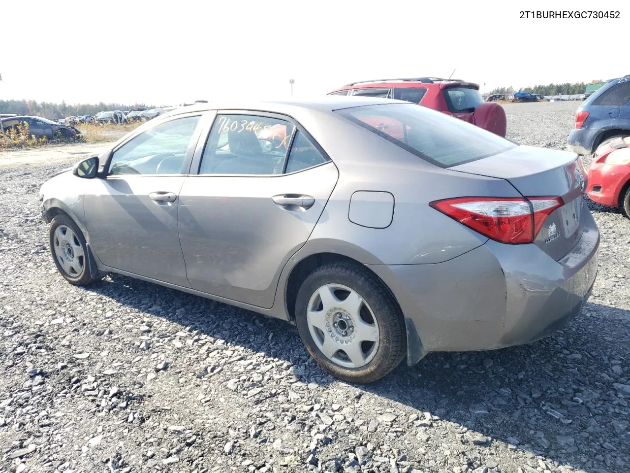 2016 Toyota Corolla L VIN: 2T1BURHEXGC730452 Lot: 76034484