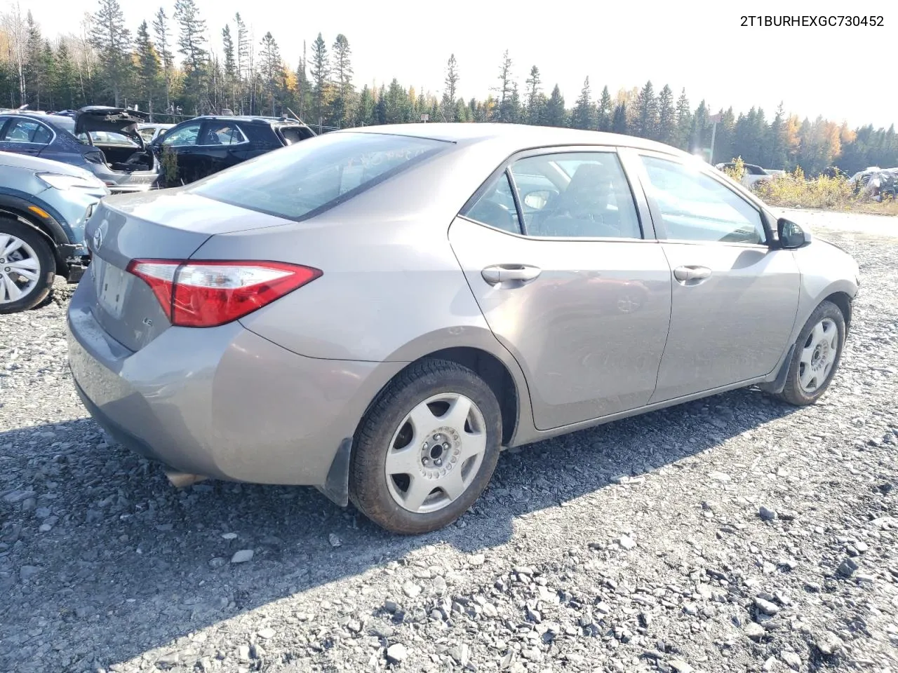 2016 Toyota Corolla L VIN: 2T1BURHEXGC730452 Lot: 76034484