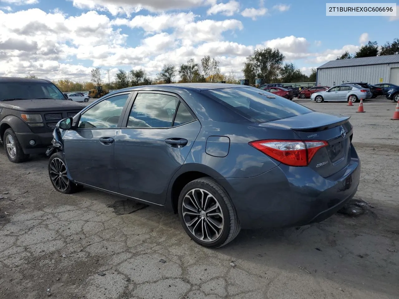 2016 Toyota Corolla L VIN: 2T1BURHEXGC606696 Lot: 76072384