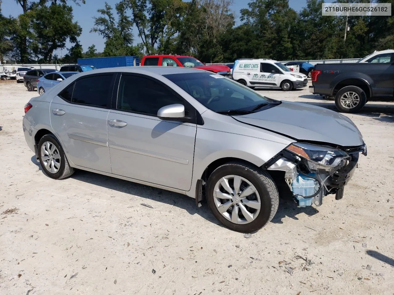 2016 Toyota Corolla L VIN: 2T1BURHE6GC526182 Lot: 76110954