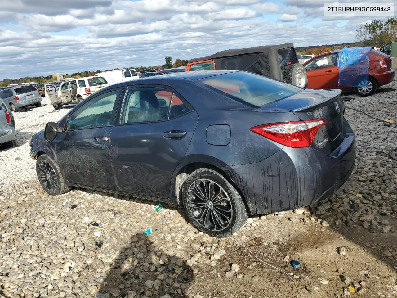 2016 Toyota Corolla L VIN: 2T1BURHE9GC599448 Lot: 76111254