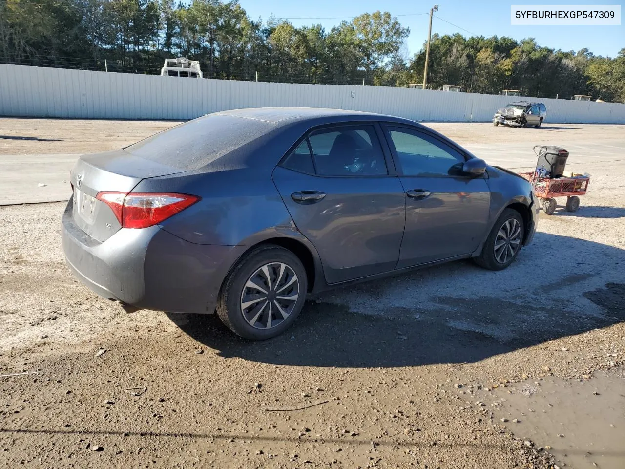 2016 Toyota Corolla L VIN: 5YFBURHEXGP547309 Lot: 76161794