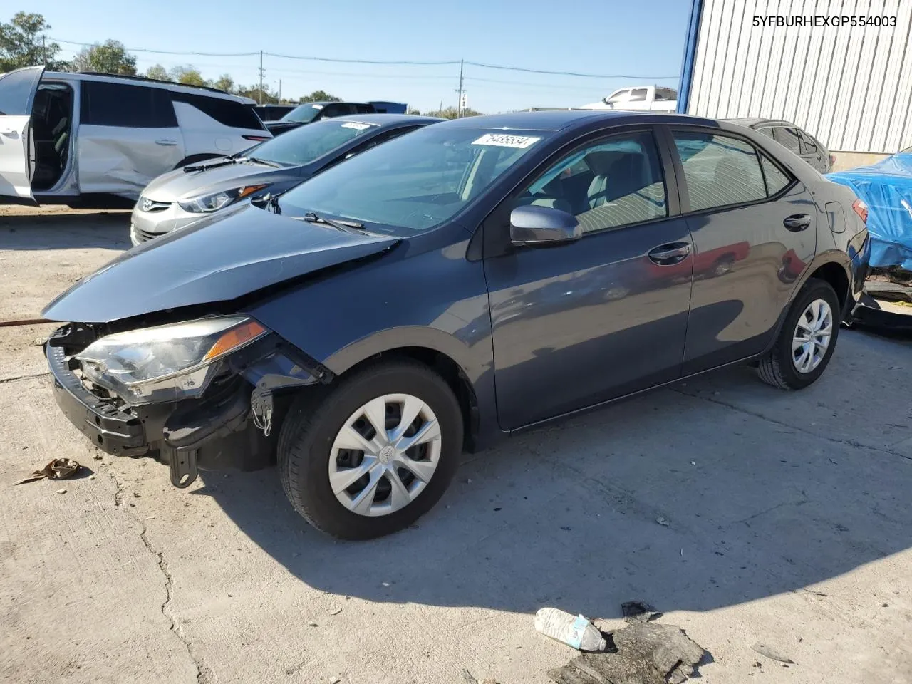 2016 Toyota Corolla L VIN: 5YFBURHEXGP554003 Lot: 76485534