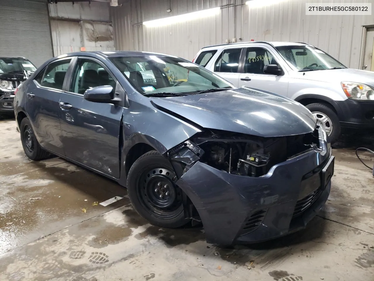 2016 Toyota Corolla L VIN: 2T1BURHE5GC580122 Lot: 76712494