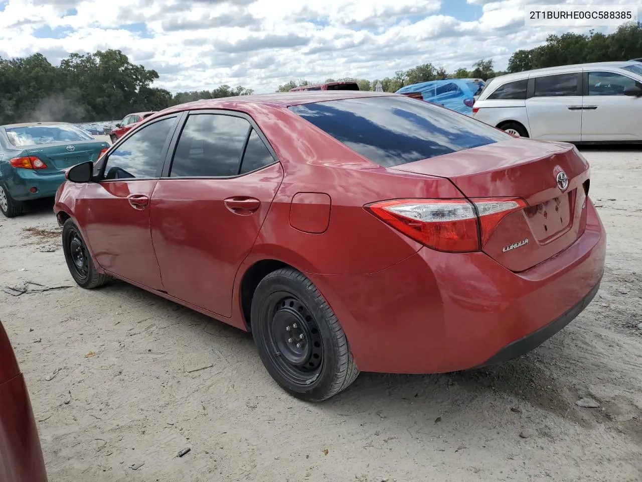 2016 Toyota Corolla L VIN: 2T1BURHE0GC588385 Lot: 76756894