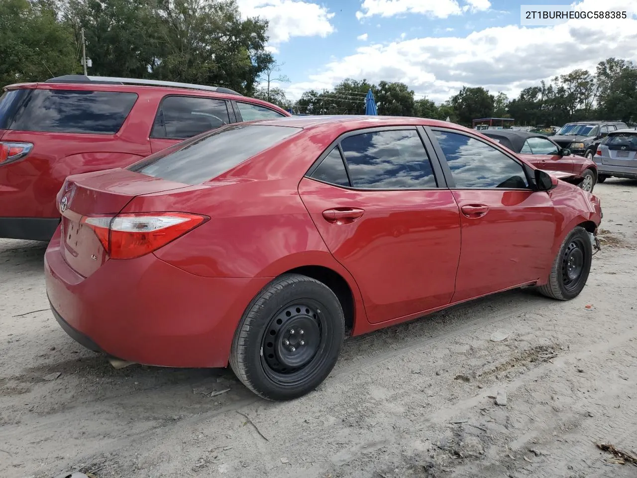 2016 Toyota Corolla L VIN: 2T1BURHE0GC588385 Lot: 76756894