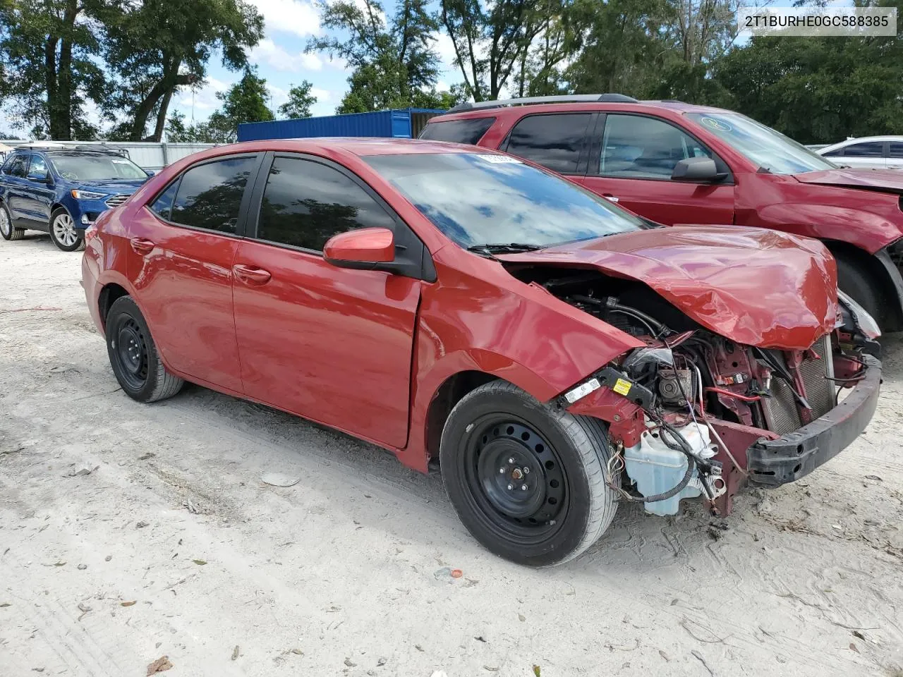 2016 Toyota Corolla L VIN: 2T1BURHE0GC588385 Lot: 76756894