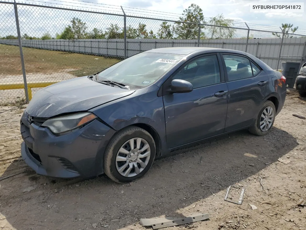 2016 Toyota Corolla L VIN: 5YFBURHE7GP541872 Lot: 76824544