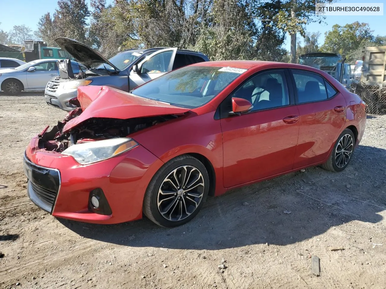 2016 Toyota Corolla L VIN: 2T1BURHE3GC490628 Lot: 76949404