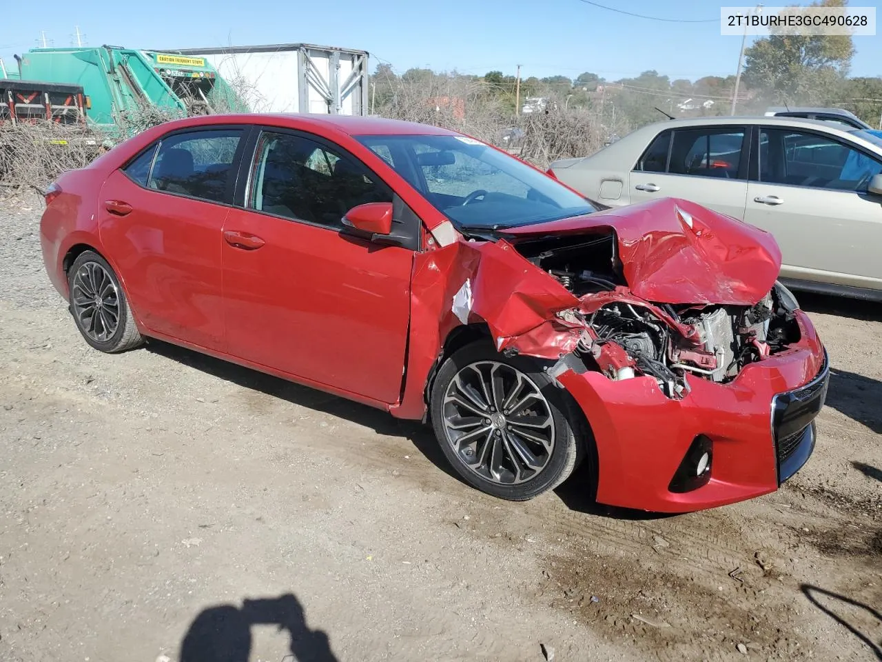 2016 Toyota Corolla L VIN: 2T1BURHE3GC490628 Lot: 76949404