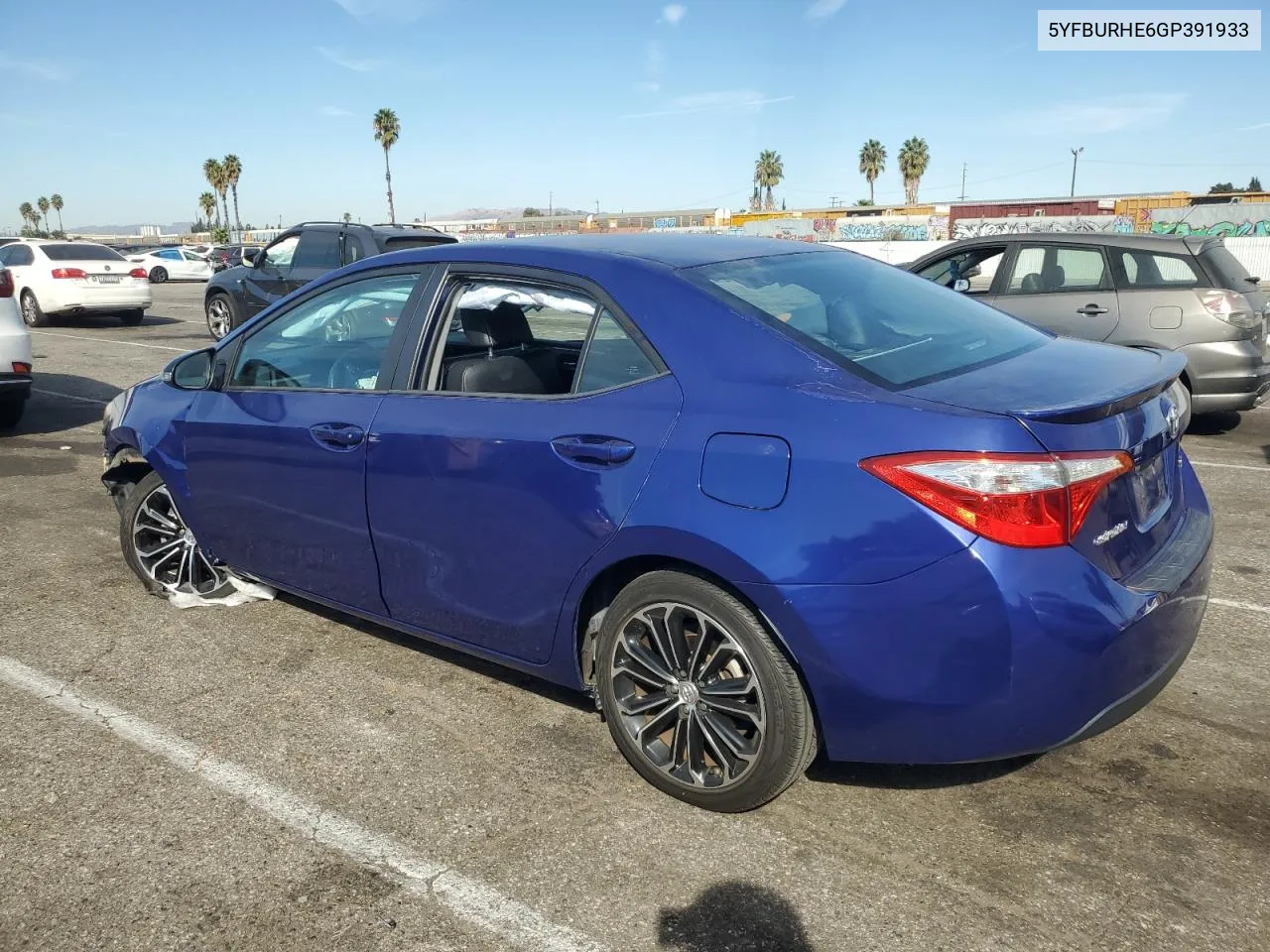 2016 Toyota Corolla L VIN: 5YFBURHE6GP391933 Lot: 77020714