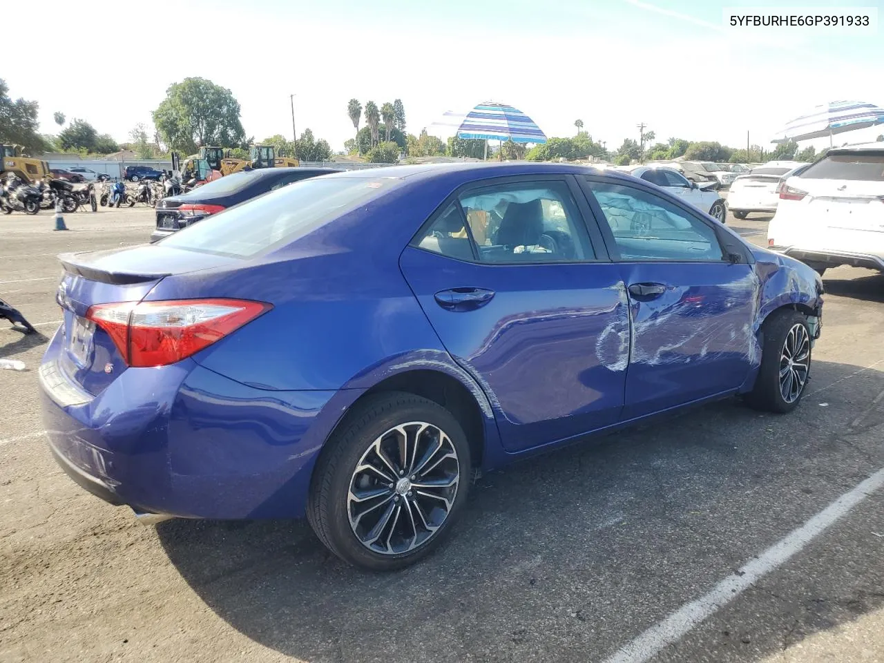 2016 Toyota Corolla L VIN: 5YFBURHE6GP391933 Lot: 77020714